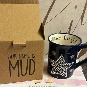 Our Name is Mud Navy Star Mug